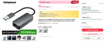 TelDaykemei adaptateur USB 3 RJ45 2.5Gb 00.JPG
